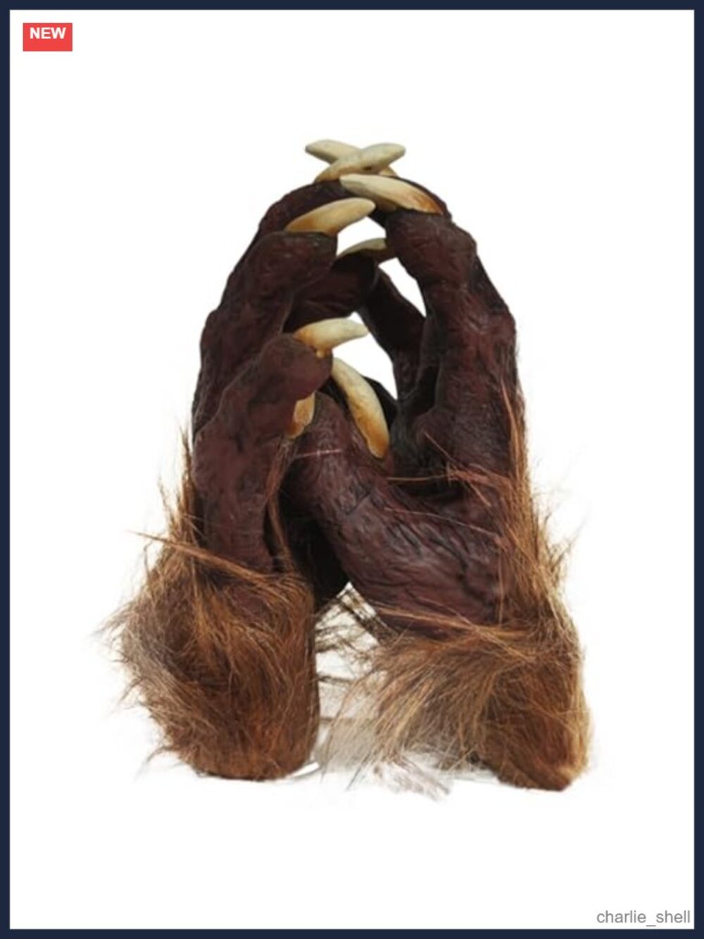 Scary Werewolf Gloves Latex Faux Fur Halloween Cosplay Costume